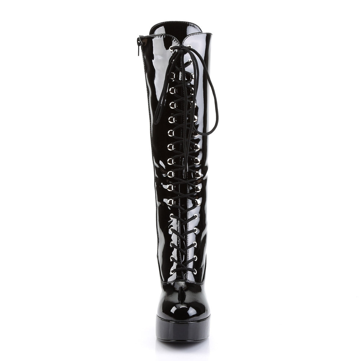 Sexy Lace Up Knee High Platforms Chunky Heel Zip Side Boots Shoes Pleaser Funtasma EXOTICA/2020