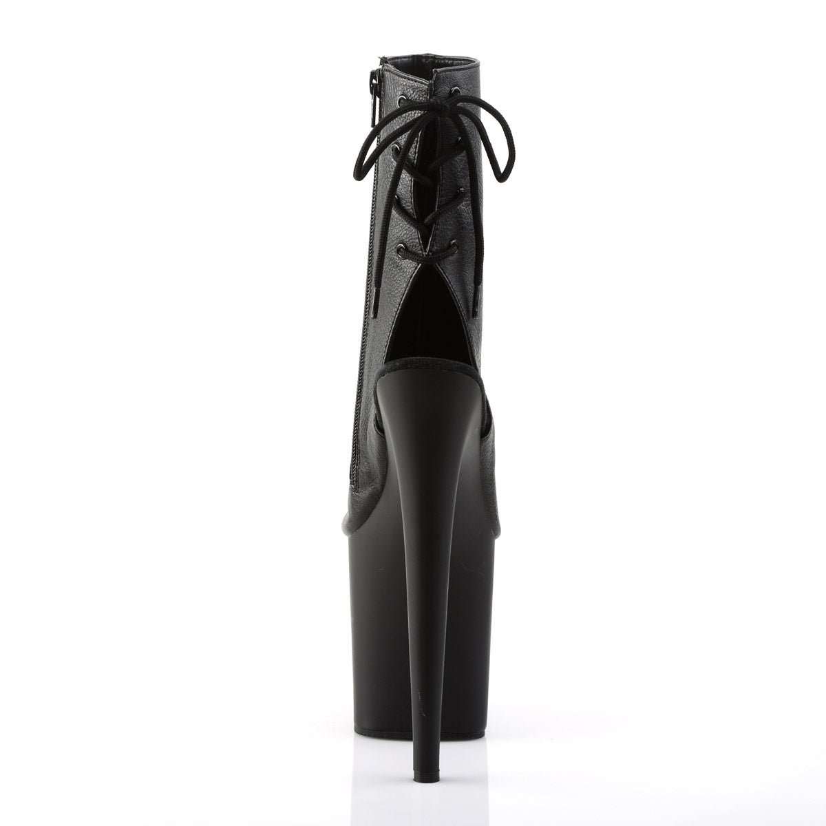 Sexy Peep Toe Lace Up Side Zipper Platform Stiletto High Heels Shoes Pleaser Pleaser FLAMINGO/1018