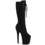 8" Heel, 4" Pf Peep Toe Lace-up Knee Boot, Side Zip Pleaser Pleaser FLAMINGO/2051FS