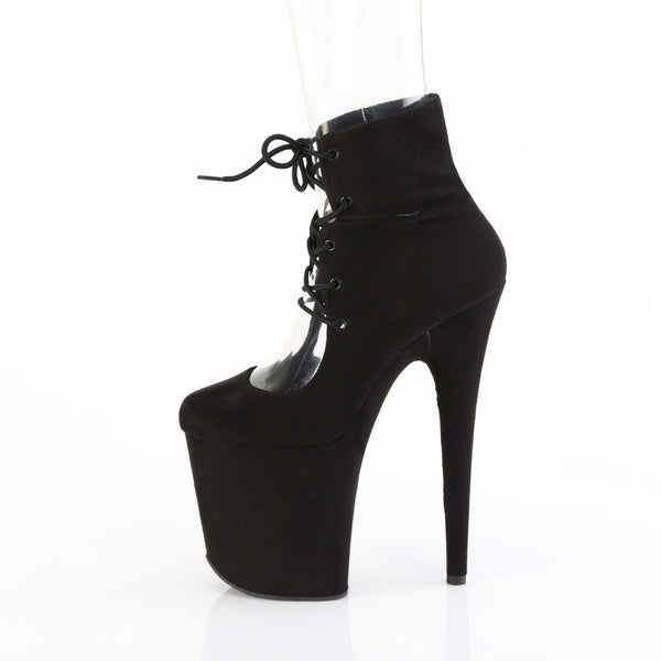 8" Heel, 4" Pf Lace-Up Front Bootie Pleaser Pleaser FLAMINGO/800/22