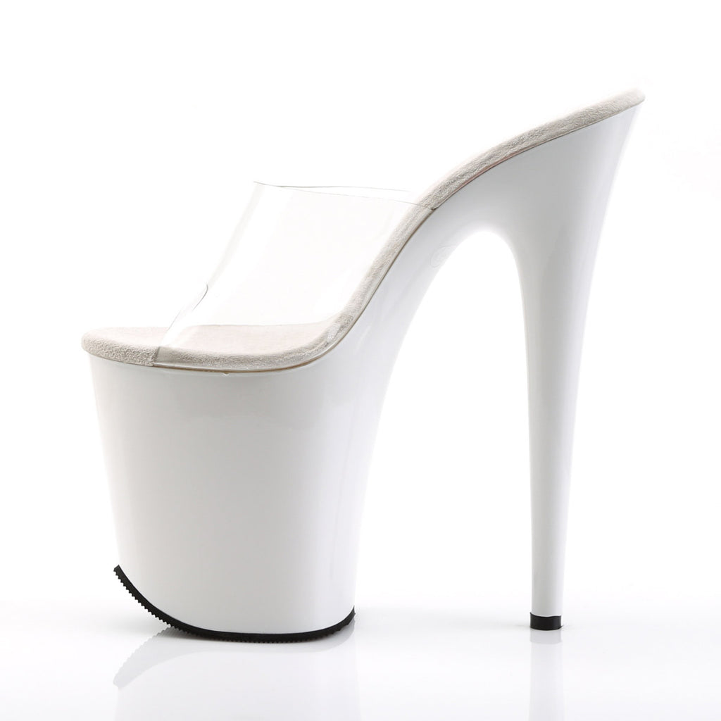 Sexy Platform Stiletto Peep Toe Slide Mules High Heels Shoes Pleaser Pleaser FLAMINGO/801