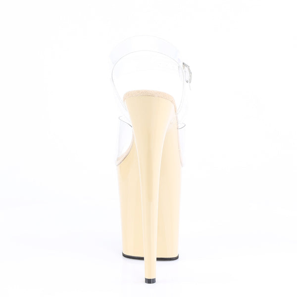 8" Heel, 4" Pf Ankle Strap Sandal Pleaser Pleaser FLAMINGO/808