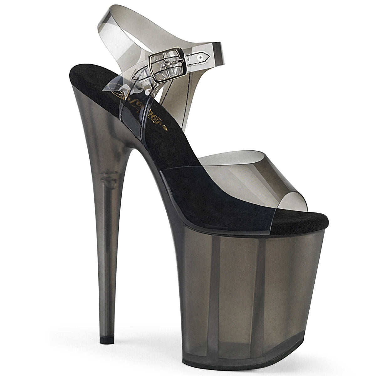 8" Heel, 4" Tinted PF Ankle Strap Sandal Pleaser Pleaser FLAMINGO/808N/T Main image
