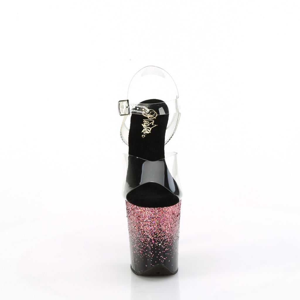 8" Heel, 4" Pf Ankle Strap Sandal Pleaser Pleaser FLAMINGO/808SS