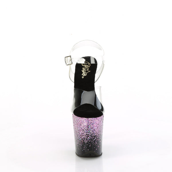 8" Heel, 4" Pf Ankle Strap Sandal Pleaser Pleaser FLAMINGO/808SS