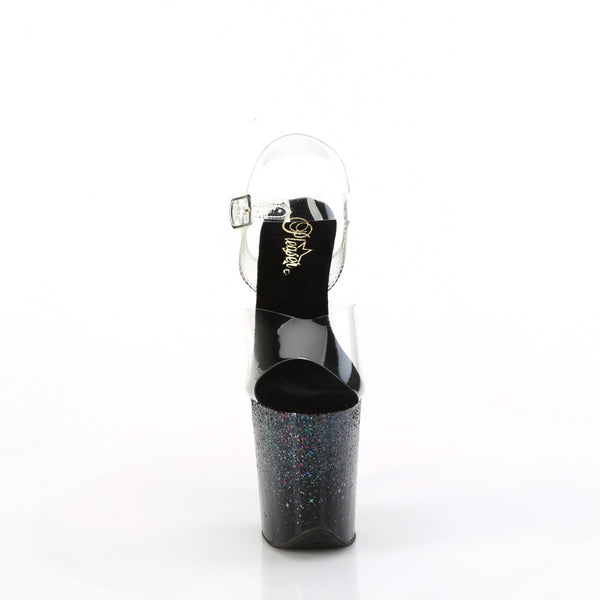 8" Heel, 4" Pf Ankle Strap Sandal Pleaser Pleaser FLAMINGO/808SS