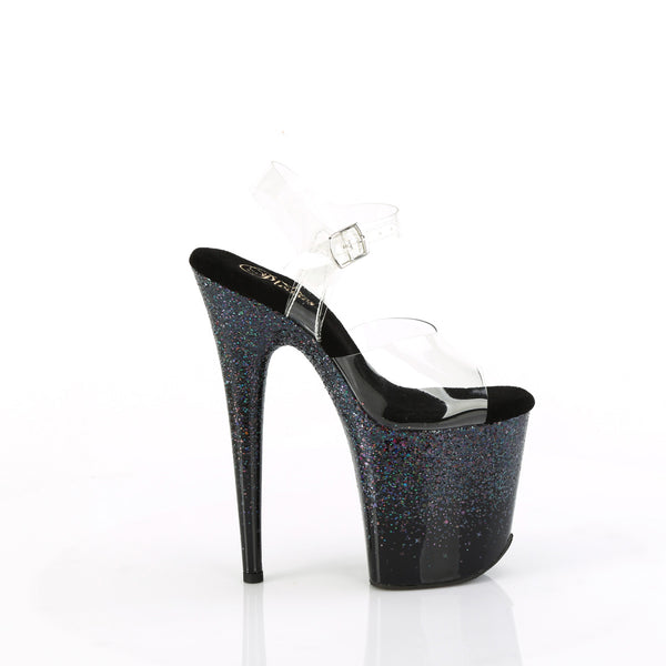 8" Heel, 4" Pf Ankle Strap Sandal Pleaser Pleaser FLAMINGO/808SS