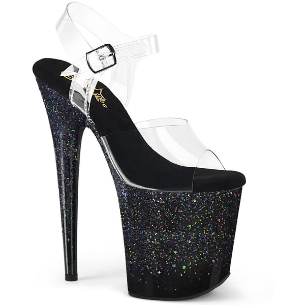 8" Heel, 4" Pf Ankle Strap Sandal Pleaser Pleaser FLAMINGO/808SS