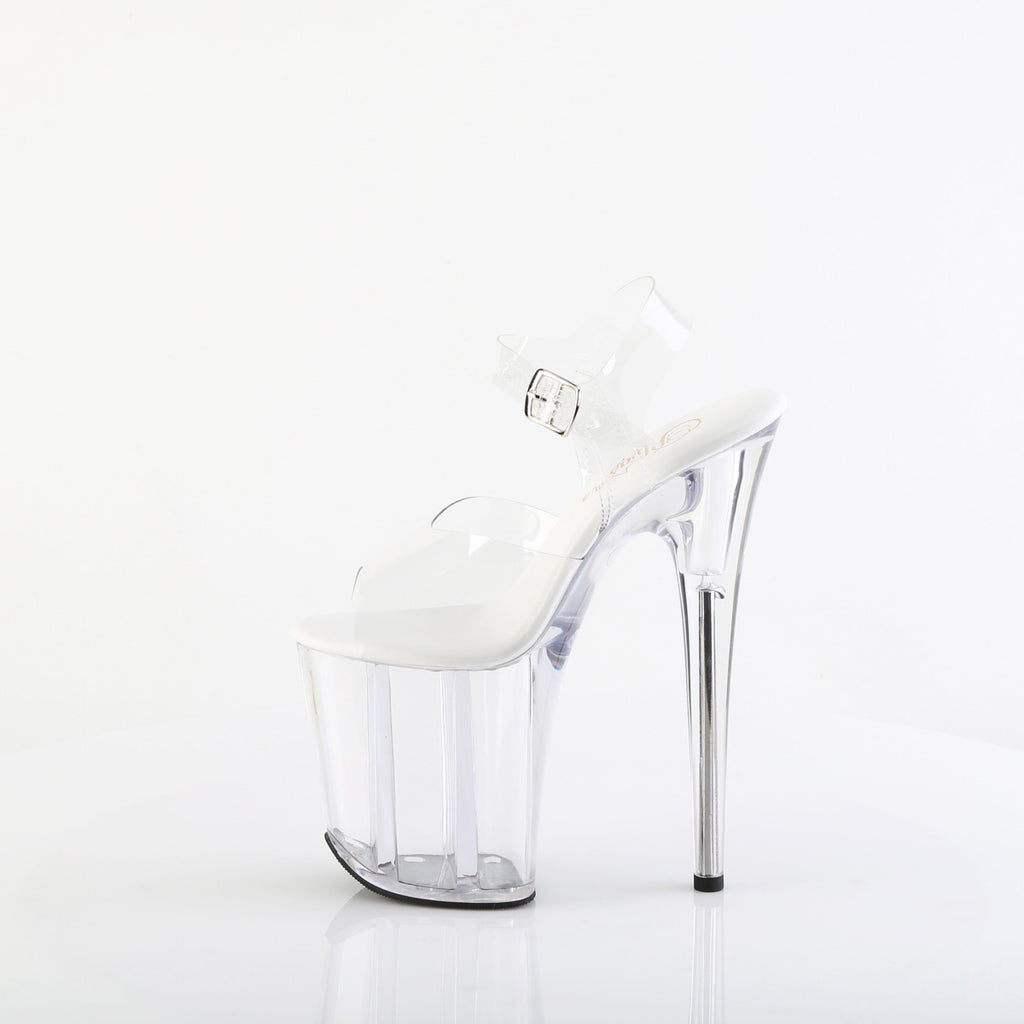 8" Heel, 4" Pf All Vegan Ankle Strap Sandal Pleaser Pleaser FLAMINGO/808VL