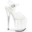 8" Heel, 4" Pf All Vegan Ankle Strap Sandal Pleaser Pleaser FLAMINGO/808VL