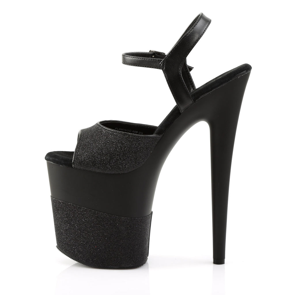 Sexy Glitter Platform Stiletto Ankle Strap Sandals High Heels Shoes Pleaser Pleaser FLAMINGO/809/2G