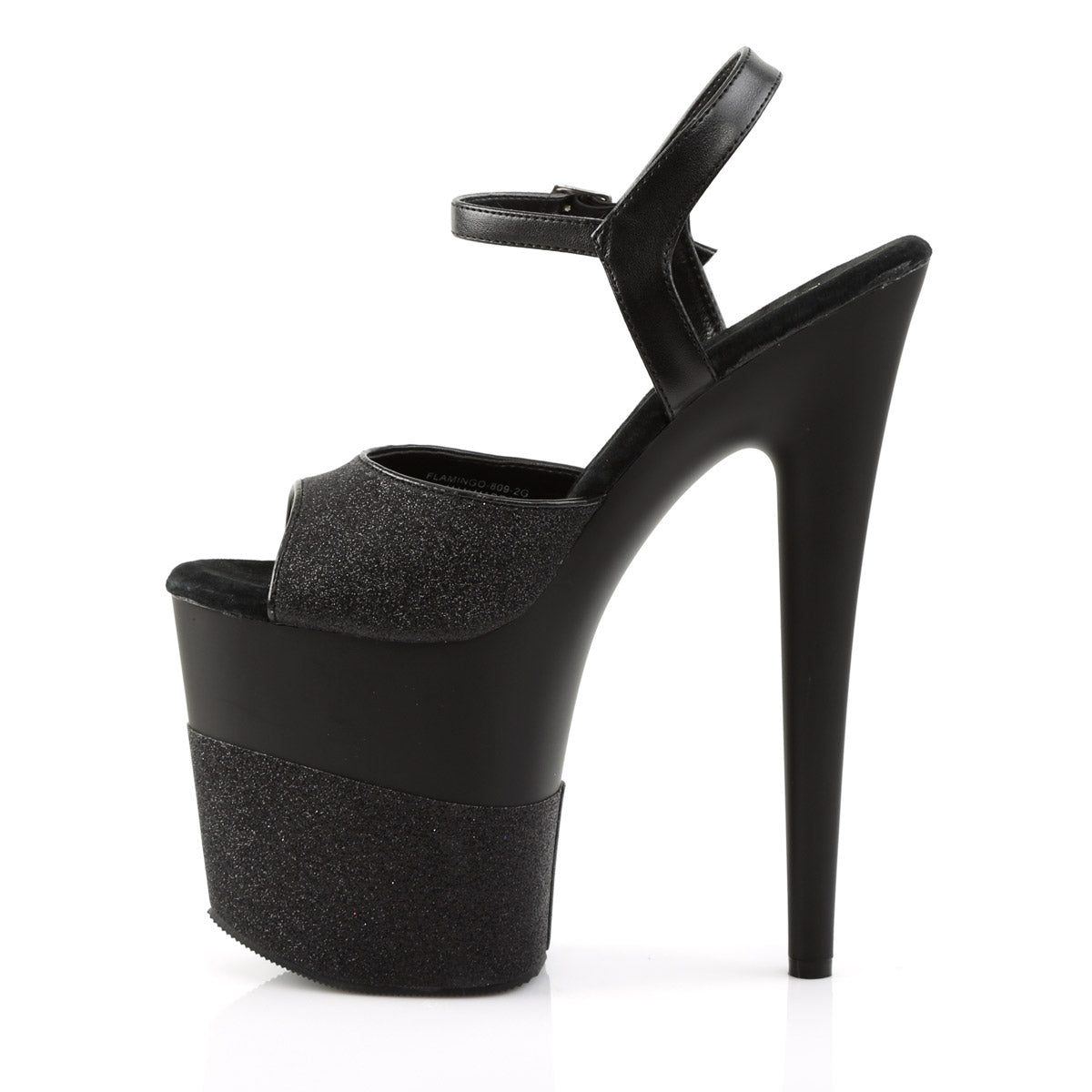 Sexy Glitter Platform Stiletto Ankle Strap Sandals High Heels Shoes Pleaser Pleaser FLAMINGO/809/2G