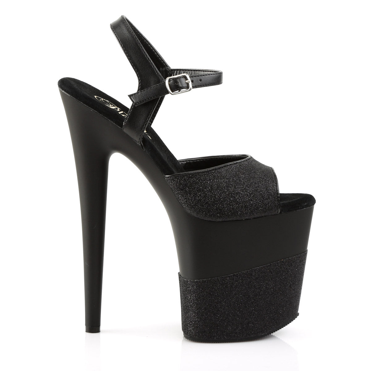 Sexy Glitter Platform Stiletto Ankle Strap Sandals High Heels Shoes Pleaser Pleaser FLAMINGO/809/2G