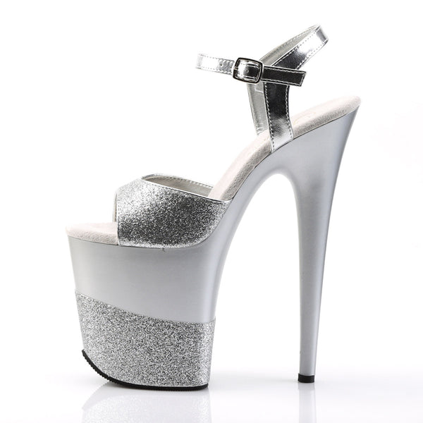 Sexy Glitter Platform Stiletto Ankle Strap Sandals High Heels Shoes Pleaser  FLAMINGO/809/2G