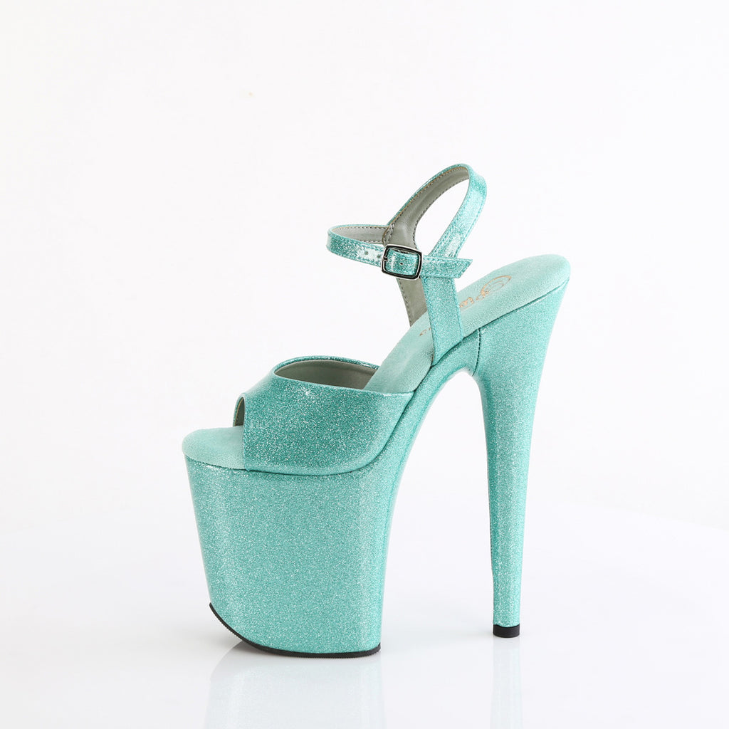 8" Heel, 4" Pf Ankle Strap Sandal Pleaser Pleaser FLAMINGO/809GP