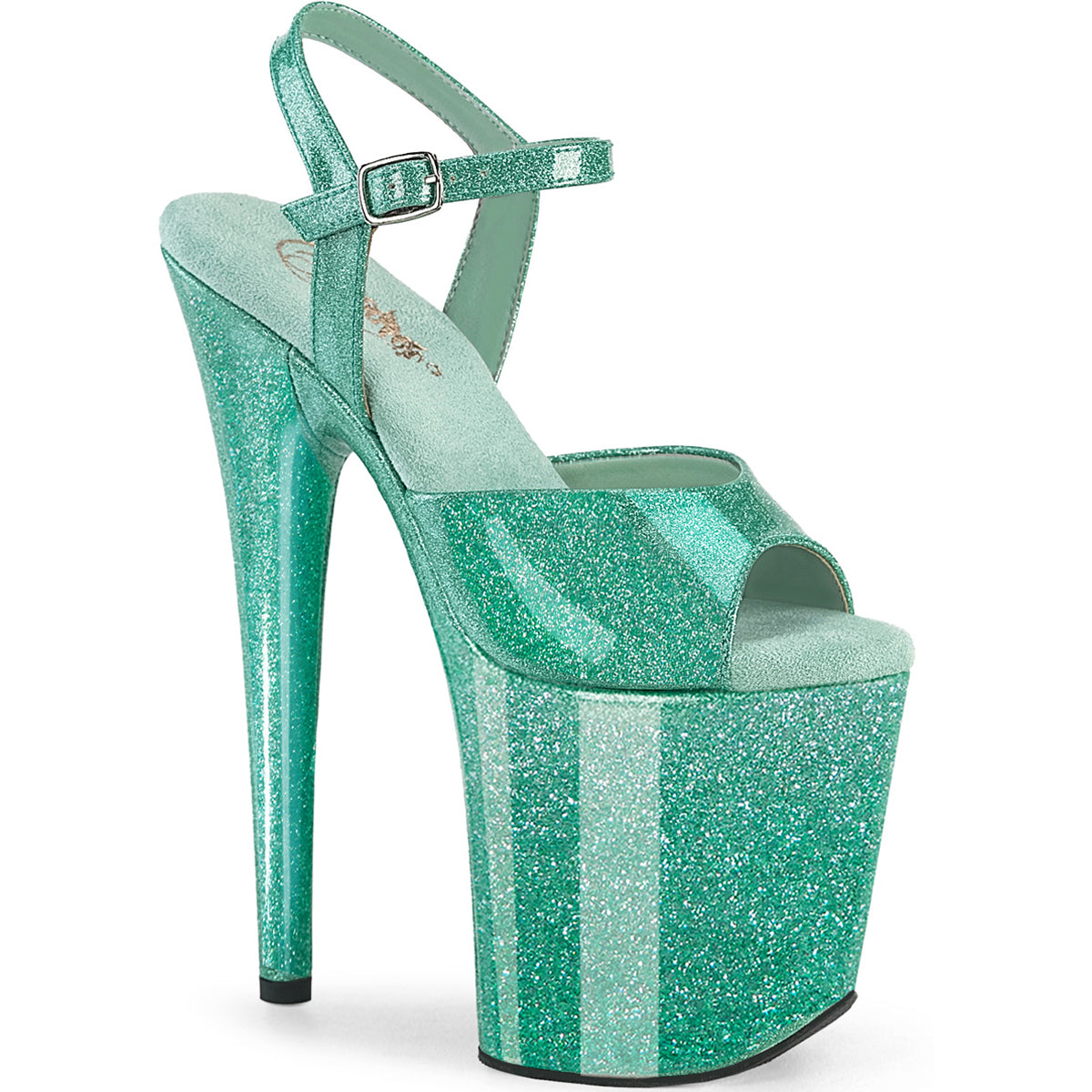 8" Heel, 4" Pf Ankle Strap Sandal Pleaser Pleaser FLAMINGO/809GP Main image