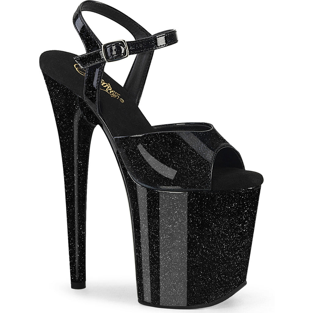 8" Heel, 4" Pf Ankle Strap Sandal Pleaser Pleaser FLAMINGO/809GP