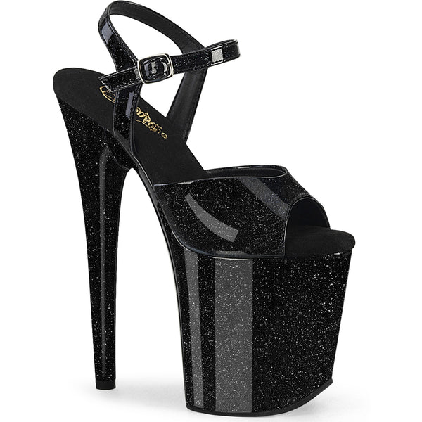 8" Heel, 4" Pf Ankle Strap Sandal Pleaser Pleaser FLAMINGO/809GP