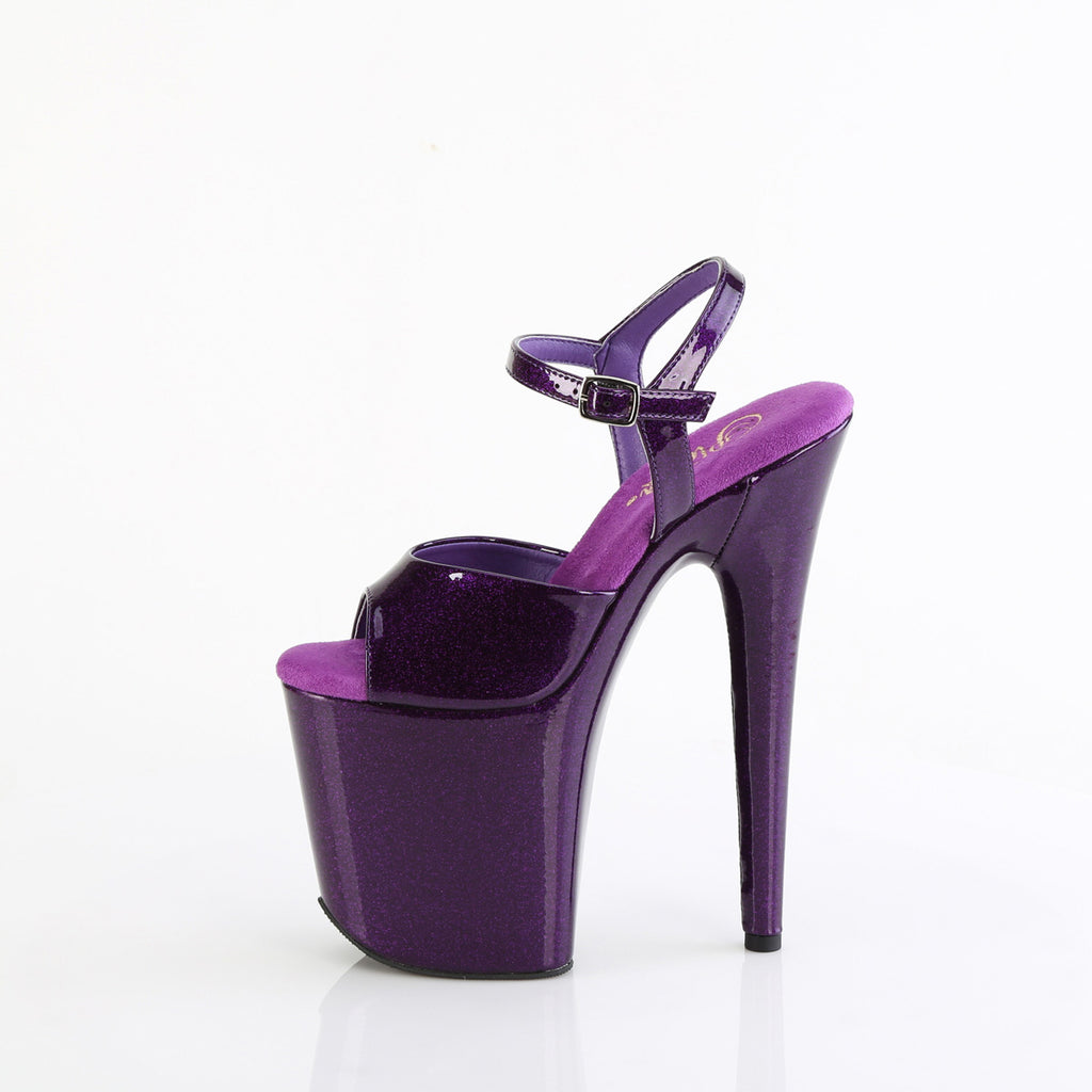 8" Heel, 4" Pf Ankle Strap Sandal Pleaser Pleaser FLAMINGO/809GP