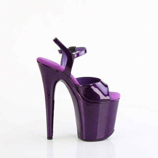 8" Heel, 4" Pf Ankle Strap Sandal Pleaser Pleaser FLAMINGO/809GP