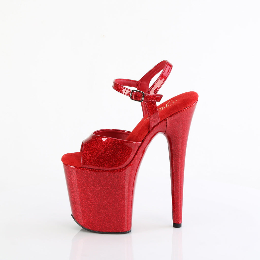 8" Heel, 4" Pf Ankle Strap Sandal Pleaser Pleaser FLAMINGO/809GP
