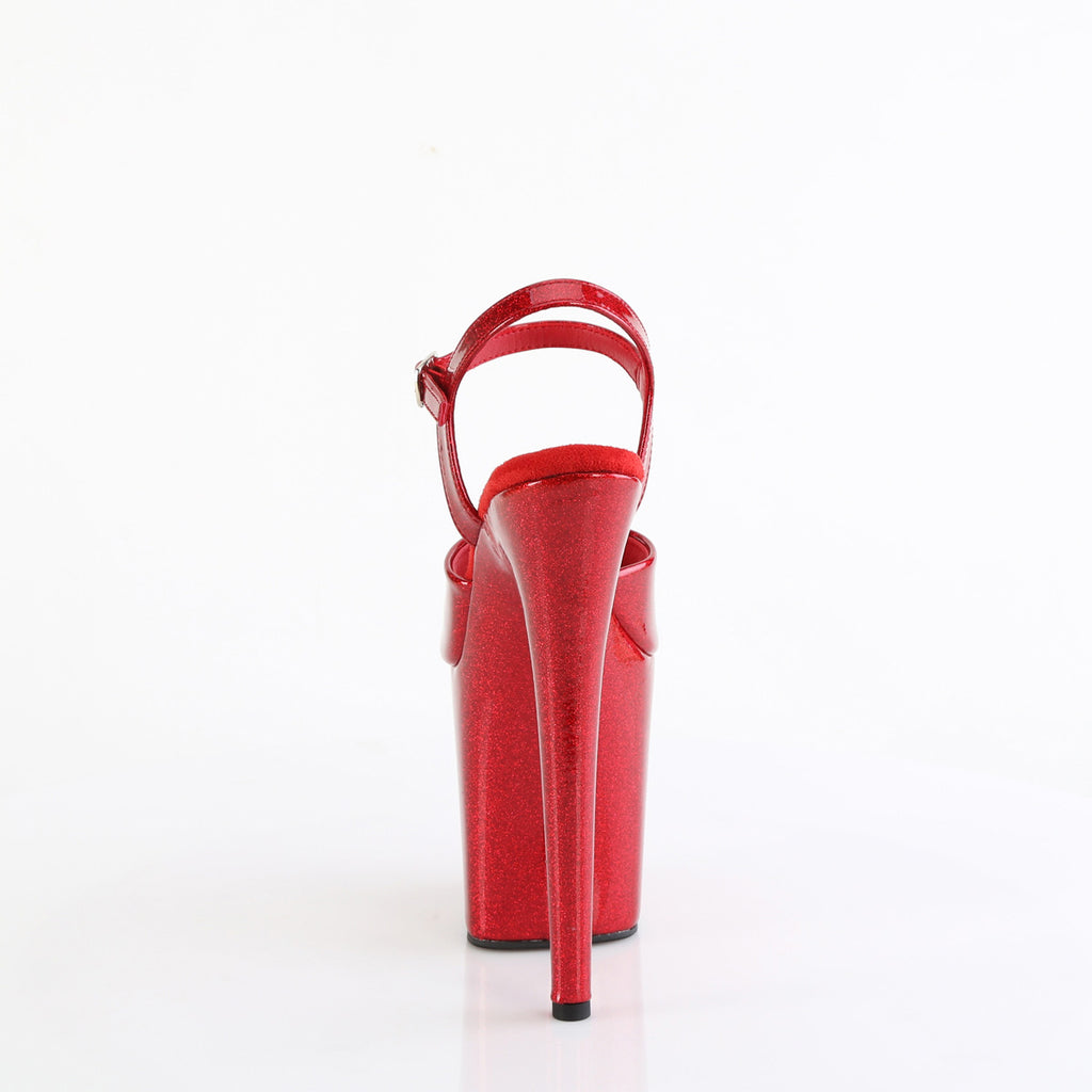 8" Heel, 4" Pf Ankle Strap Sandal Pleaser Pleaser FLAMINGO/809GP
