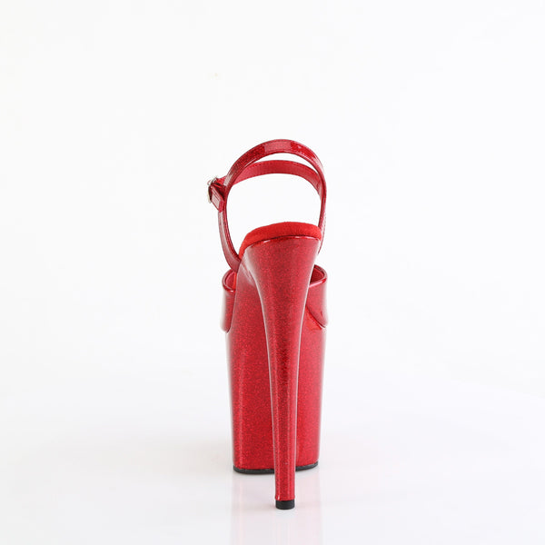 8" Heel, 4" Pf Ankle Strap Sandal Pleaser Pleaser FLAMINGO/809GP