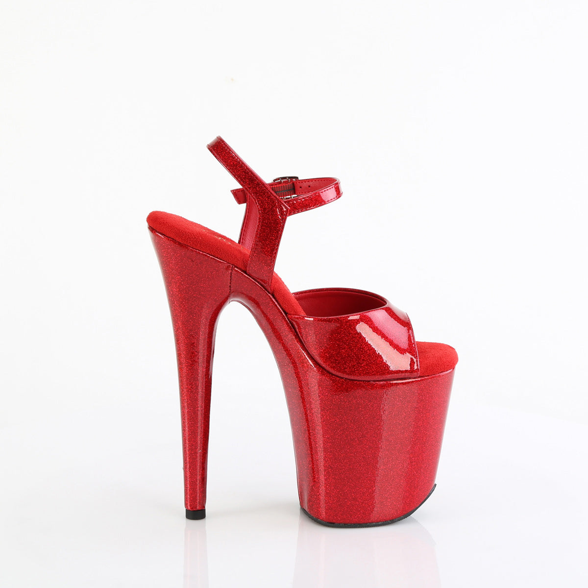 8" Heel, 4" Pf Ankle Strap Sandal Pleaser Pleaser FLAMINGO/809GP