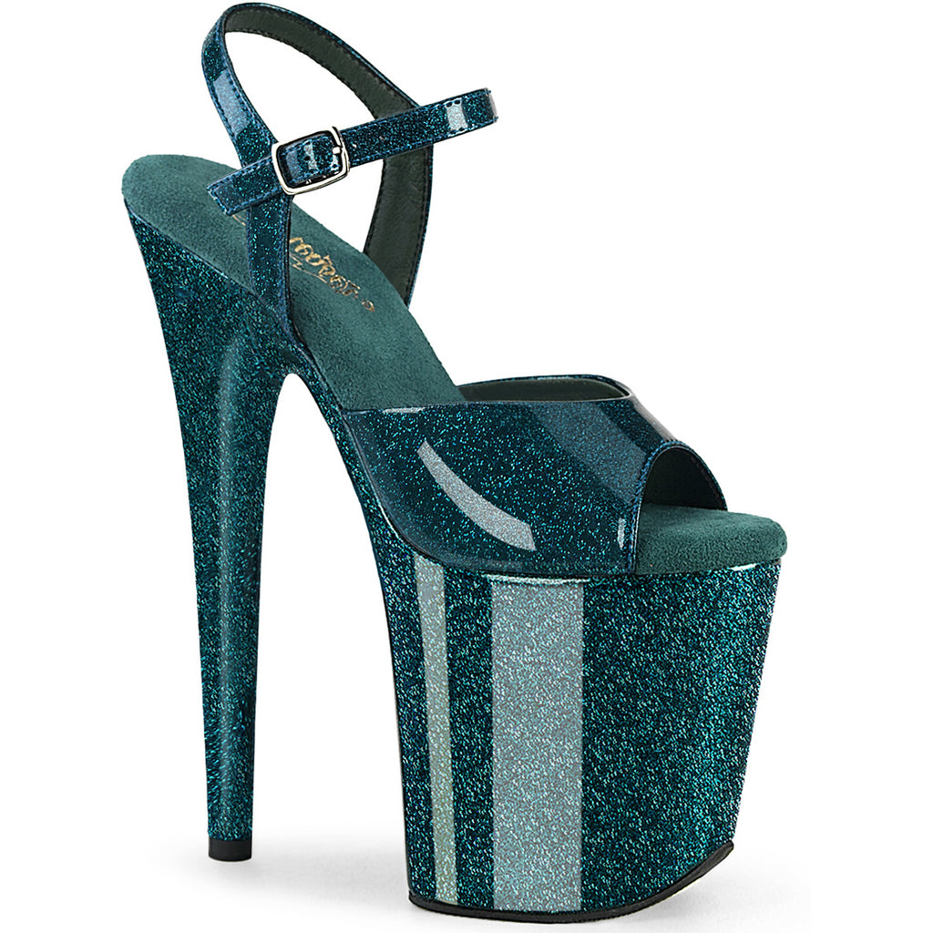 8" Heel, 4" Pf Ankle Strap Sandal Pleaser Pleaser FLAMINGO/809GP