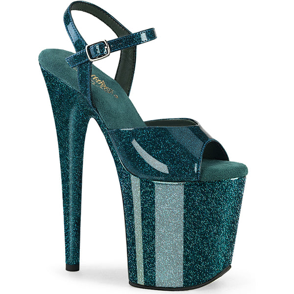 8" Heel, 4" Pf Ankle Strap Sandal Pleaser Pleaser FLAMINGO/809GP