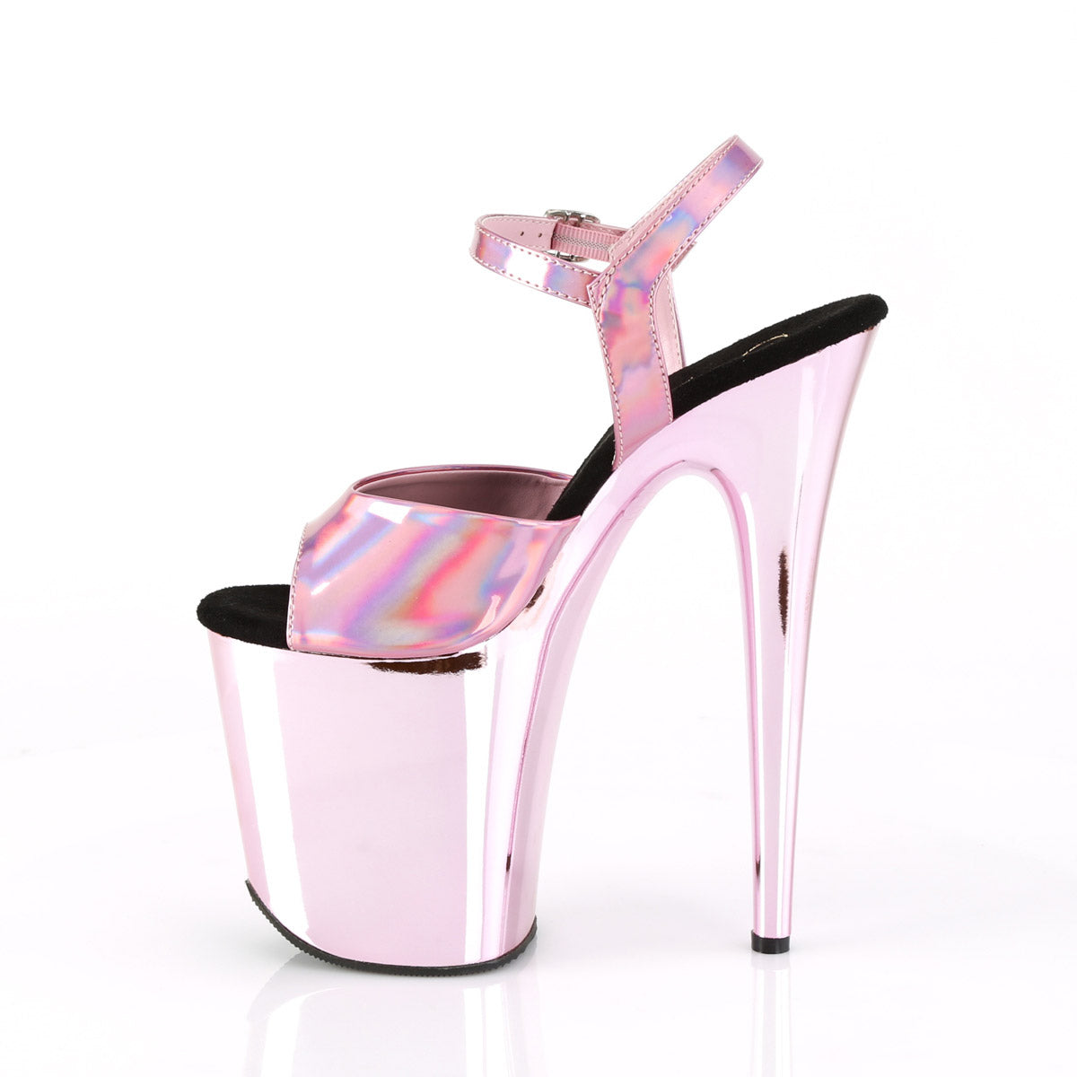 8" Heel, 4" PF Ankle Strap Sandal Pleaser Pleaser FLAMINGO/809HG