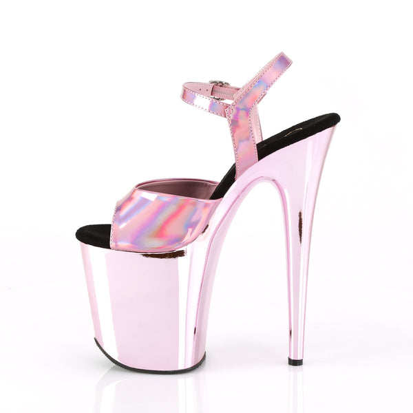 8" Heel, 4" PF Ankle Strap Sandal Pleaser Pleaser FLAMINGO/809HG