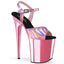 8" Heel, 4" PF Ankle Strap Sandal Pleaser Pleaser FLAMINGO/809HG