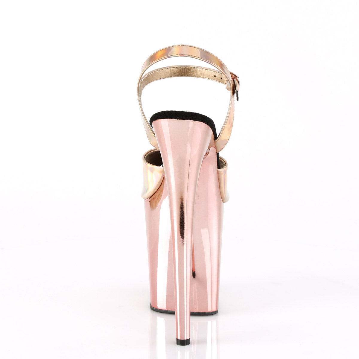 8" Heel, 4" PF Ankle Strap Sandal Pleaser  FLAMINGO/809HG
