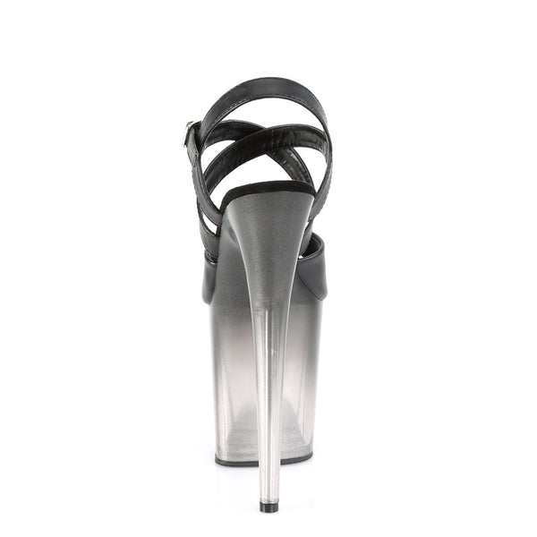 8" Heel, 4" PF Criss-Cross Ankle Strap Sandal Pleaser Pleaser FLAMINGO/822T