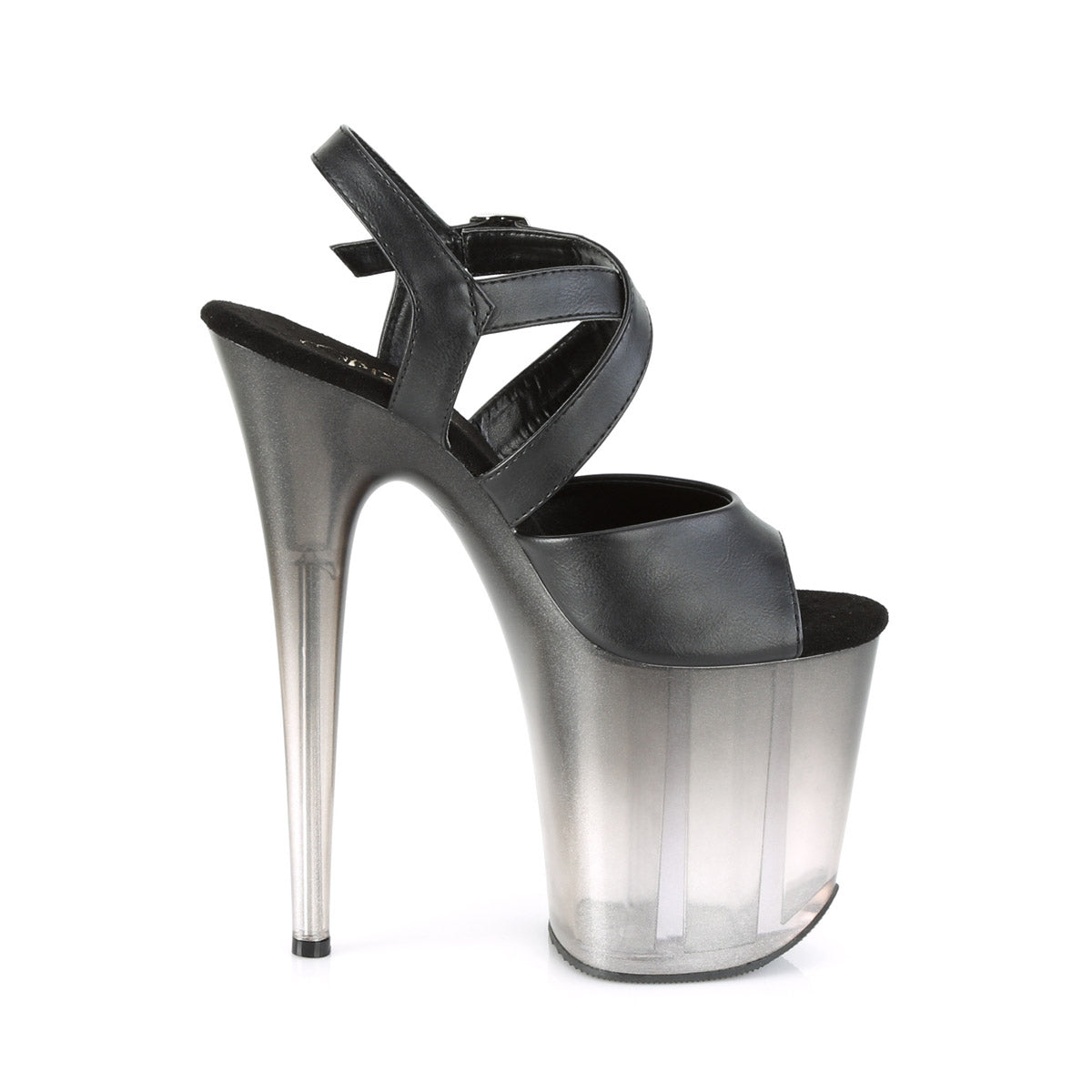 8" Heel, 4" PF Criss-Cross Ankle Strap Sandal Pleaser Pleaser FLAMINGO/822T