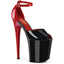 8" Heel, 4" Pf Close Back Ankle Strap Sandal Pleaser Pleaser FLAMINGO/868