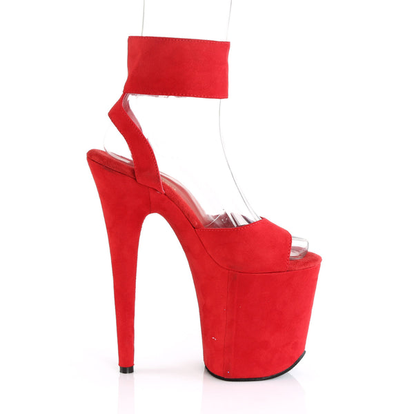 8" Heel, 4" PF Ankle Strap Sandal Pleaser  FLAMINGO/891