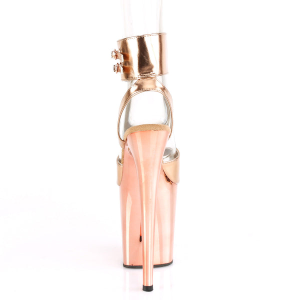 8" Heel, 4" Pf Ankle Strap Sandal Pleaser  FLAMINGO/891