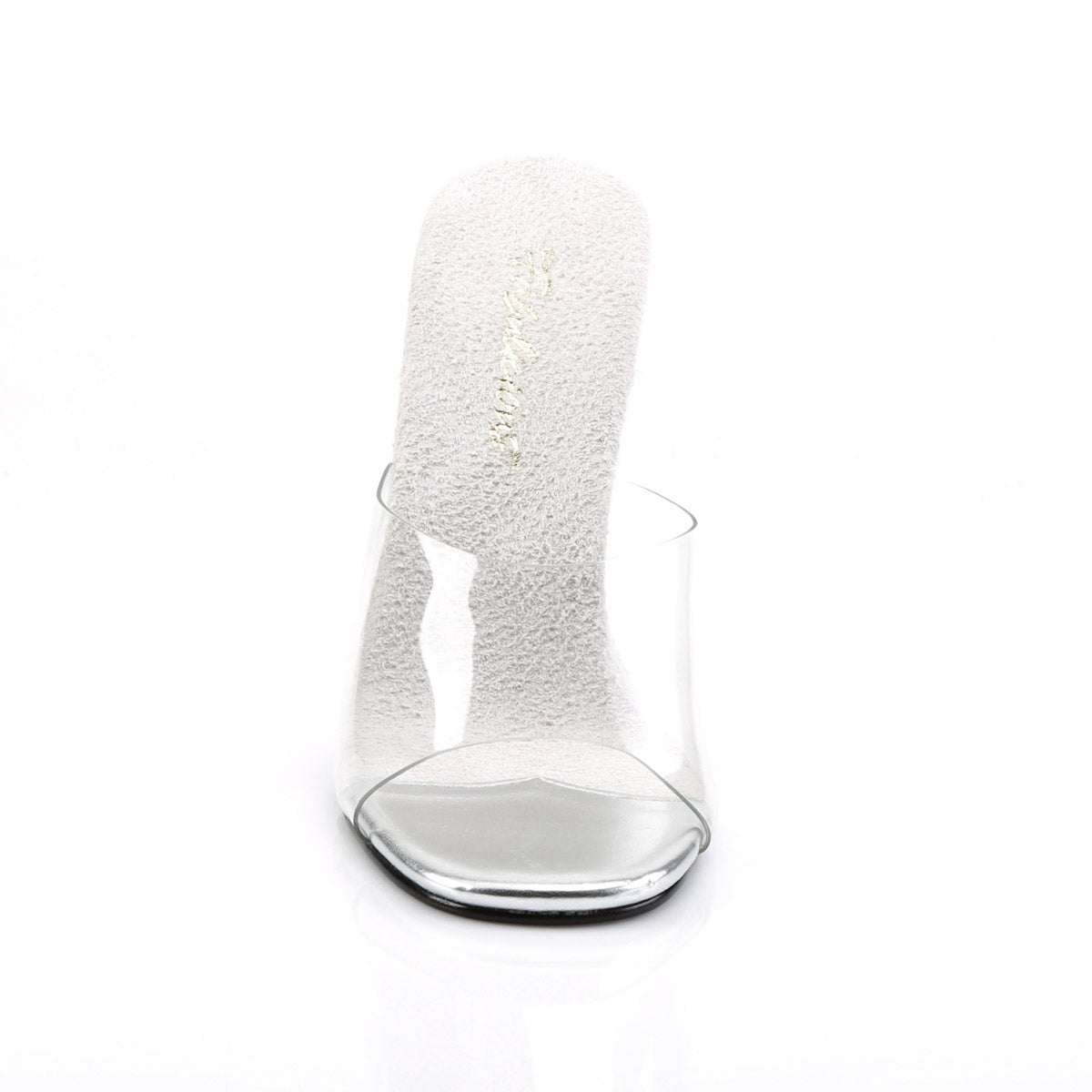 Fabulicious Open Toe Clear Upper Slide Mules Stiletto High Heel Shoes for Women Secondary image