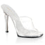 Open Toe Clear Upper Slide Mules Stiletto Sandals High Heels Shoes Pleaser Fabulicious GALA/01