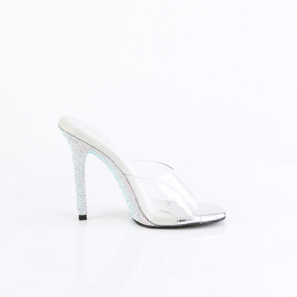 4 1/2" Heel Slide With Rs On Heel And Waist Pleaser Fabulicious GALA/01DM