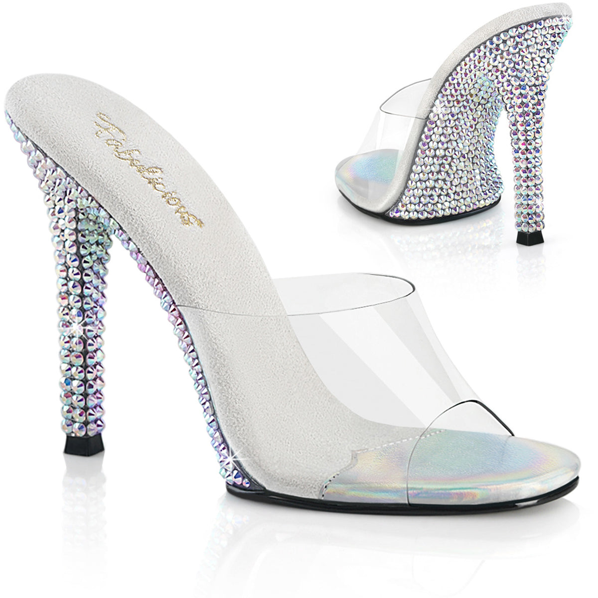 4 1/2" Heel Slide W/Large (4Mm) Rs Pleaser Fabulicious GALA/01DML Main image