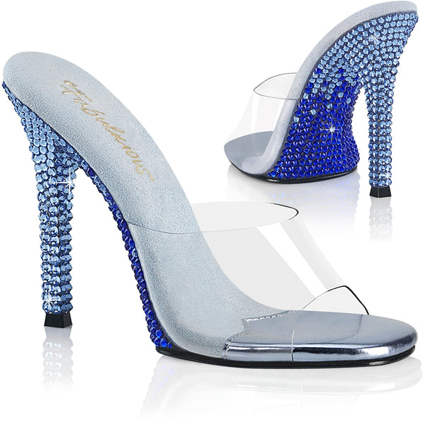 4 1/2" Heel Slide W/ Two Tone Rs Pleaser Fabulicious GALA/01DMM