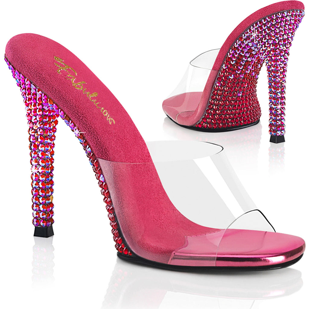 4 1/2" Heel Slide W/ Two Tone Rs Pleaser Fabulicious GALA/01DMM