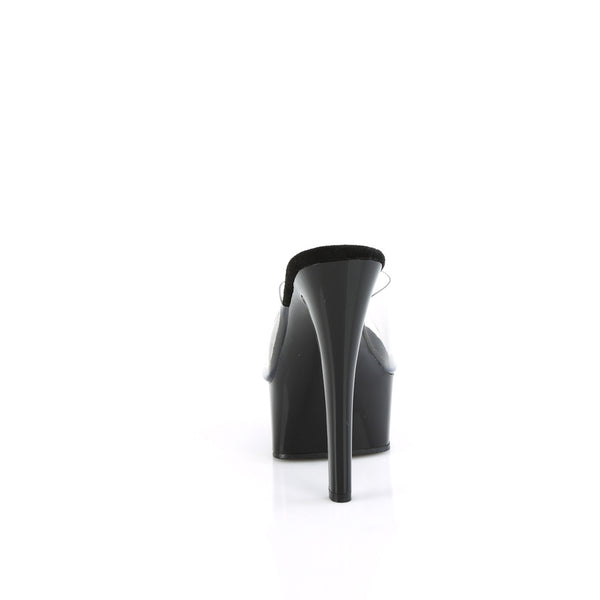 6" Heel, 1 3/4" Pf Comfort Width Slide Pleaser Pleaser GLEAM/601