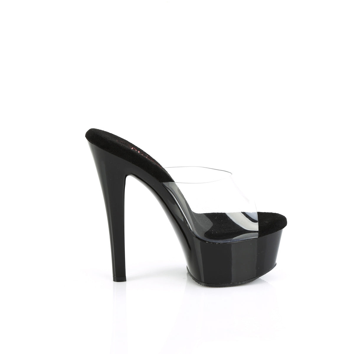 6" Heel, 1 3/4" Pf Comfort Width Slide Pleaser Pleaser GLEAM/601