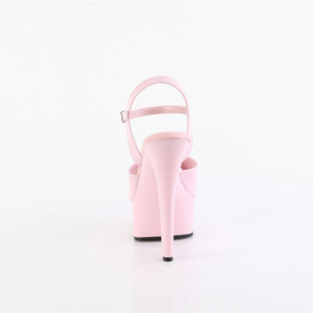 6" Heel, 1 3/4" Pf Comfort Width Ankle Strap Sandal Pleaser Pleaser GLEAM/609