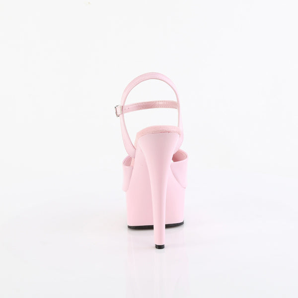 6" Heel, 1 3/4" Pf Comfort Width Ankle Strap Sandal Pleaser Pleaser GLEAM/609