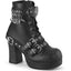 3 3/4" Heel, 1 1/4" Pf Lace-Up  Mid-Calf Boot, Inside Zip Pleaser Demonia GOTHIKA/66